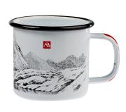 A. Blöchl Emaille Tasse mit Bergmotiv (450 ml)